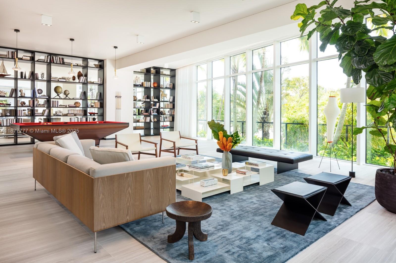 4701 Meridian Avenue, Unit 512 Miami Beach, FL 33140 - Photo 48 of 60 a living room with furniture and a large window