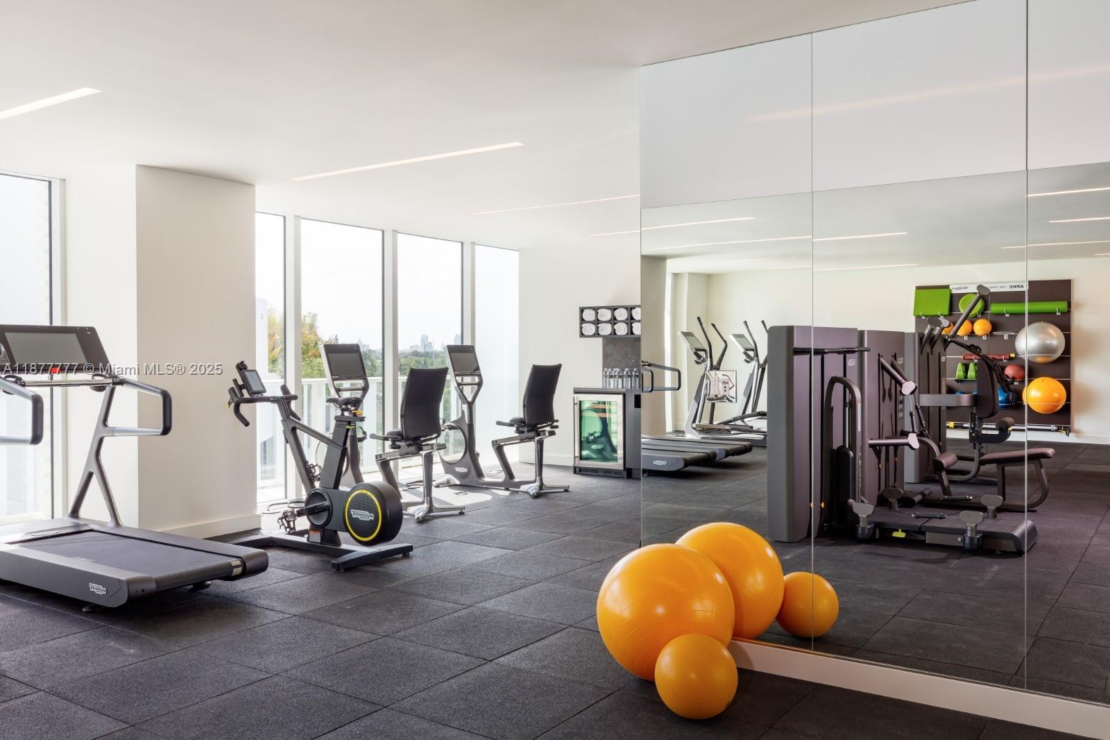4701 Meridian Avenue, Unit 512 Miami Beach, FL 33140 - Photo 54 of 60 a room with gym equipment