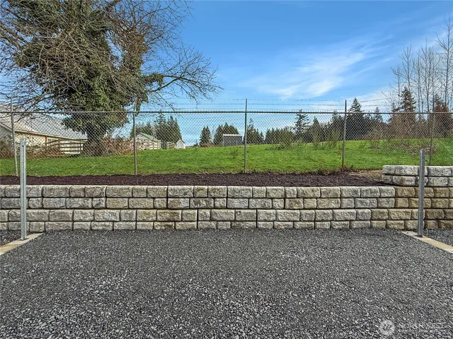a view of outdoor space with lots of trees
