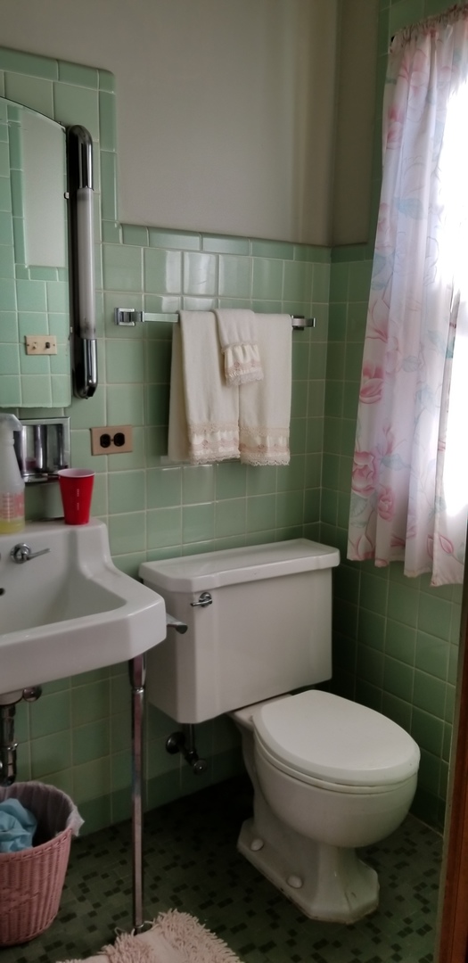 6840 Riverside Drive Berwyn, IL 60402 - Photo 14 of 26 a bathroom with a sink toilet and a mirror
