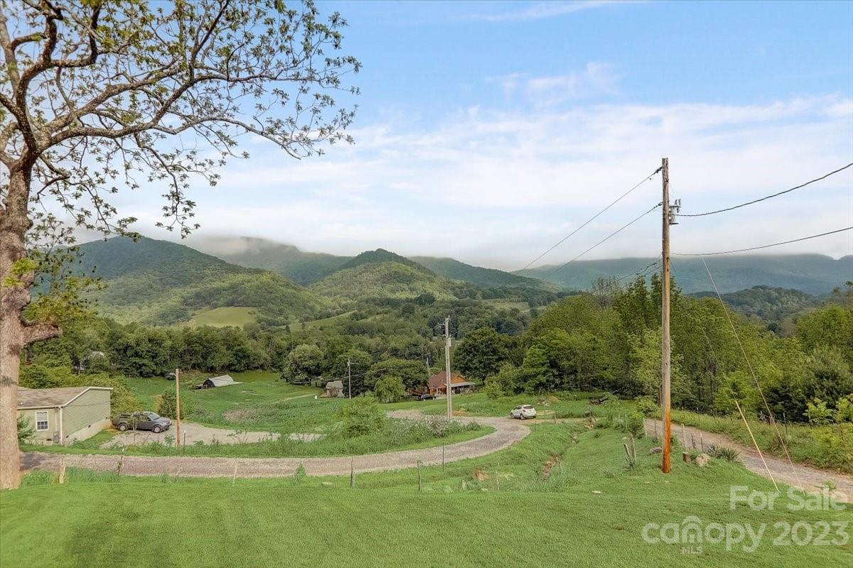 214 Plank Road Canton, NC 28716 - Photo 3 of 27 a view of a green field with mountains in the background