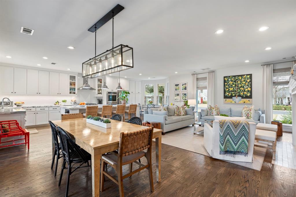 6605 Robin Road Dallas, TX 75209 - Photo 11 of 28 a living room with lots of furniture and kitchen view