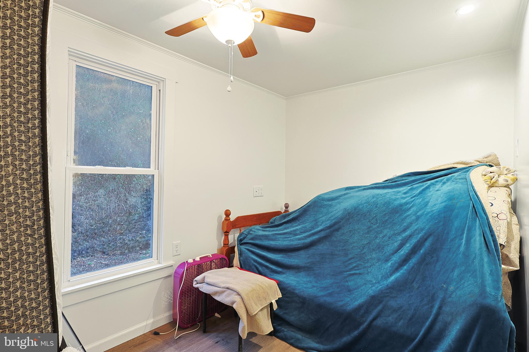 11305 Creek Road Southeast Cumberland, MD 21502 - Photo 21 of 47 a blue room with wooden floor and windows