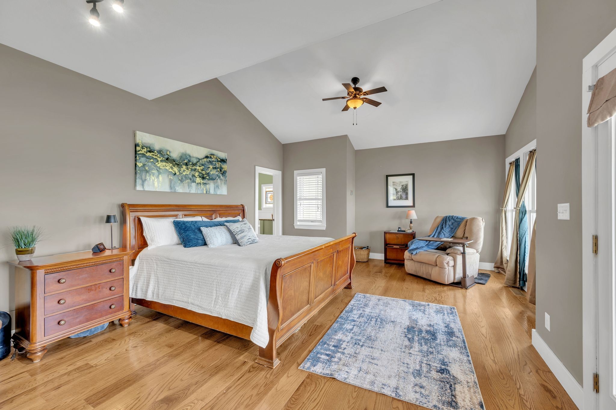39 Fayetteville Road Kelso, TN 37348 - Photo 23 of 75 a bedroom with a bed and wooden floor