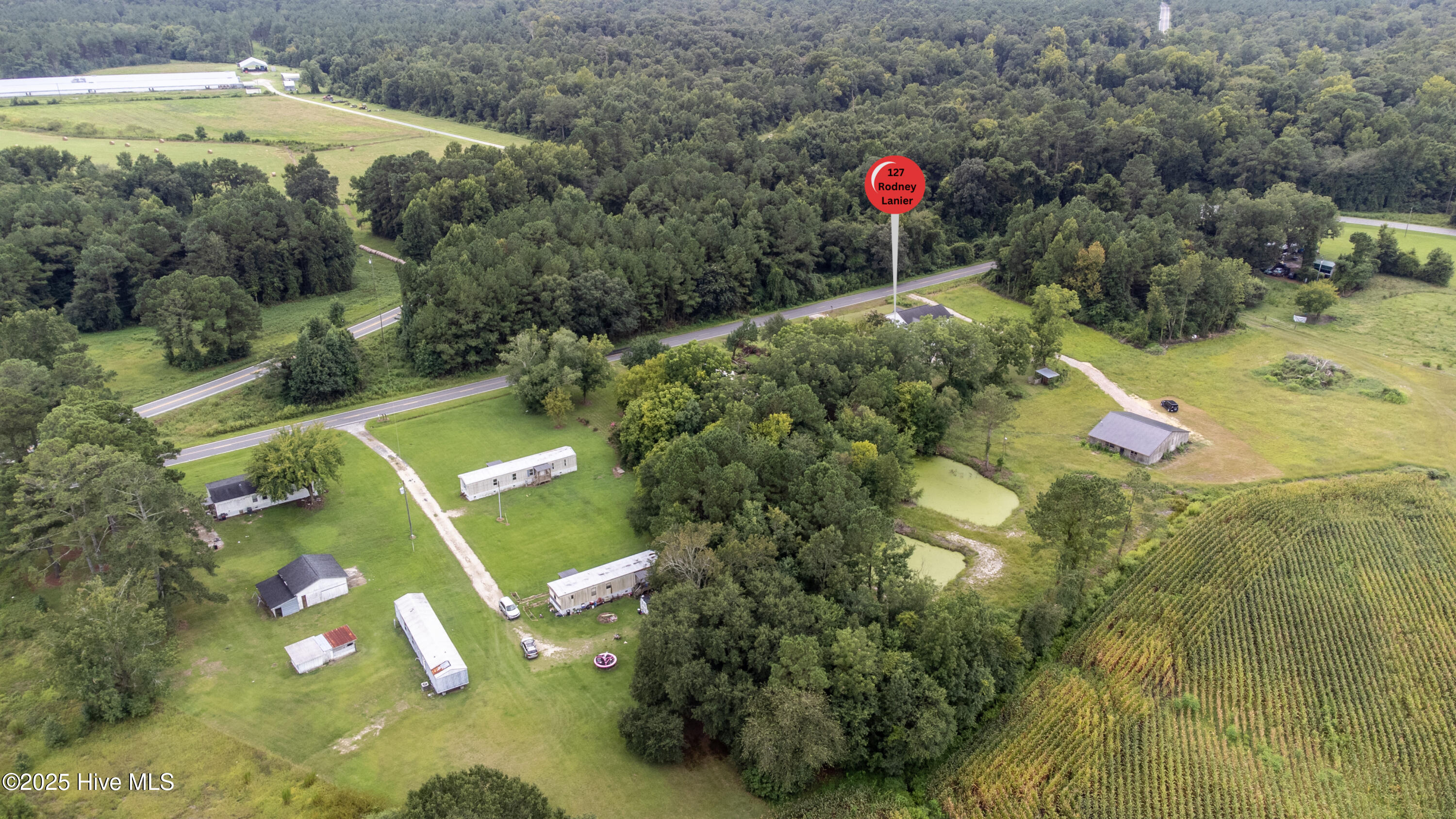 127 Rodney Lanier Road Chinquapin, NC 28521 - Photo 59 of 60 Aerial