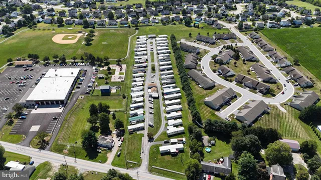an aerial view of a city