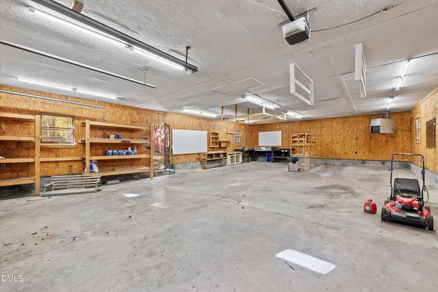 a view of a car garage