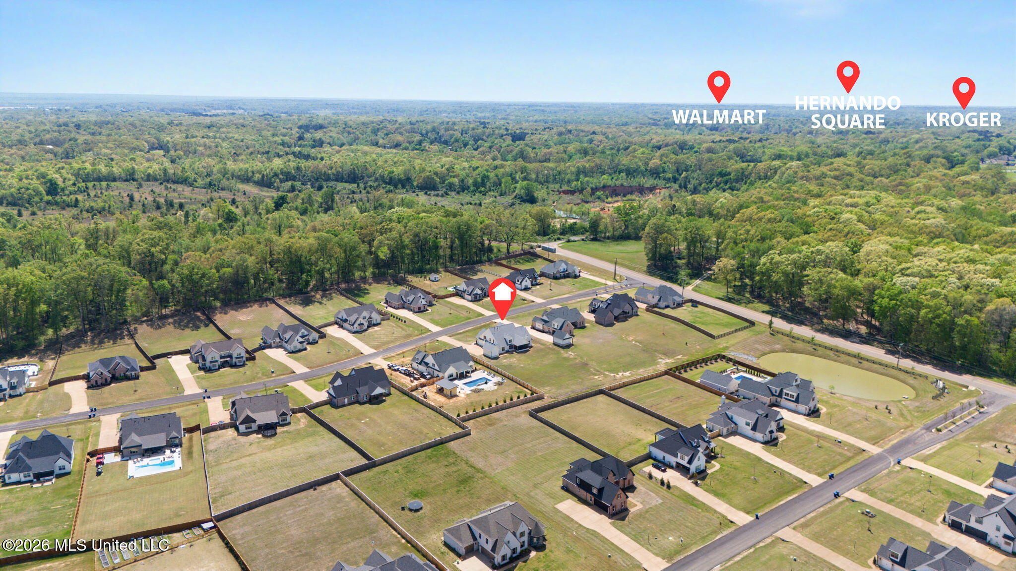 5090 Camp Crossing Hernando, MS 38632 - Photo 44 of 46 Aerial - West