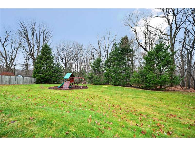 135 Raccoon Way Gibsonia, PA 15044 - Photo 15 of 15 Yard/Garden. Sprawling rear yard leads to trees. BEAR play set, picnic table and shed stay.
