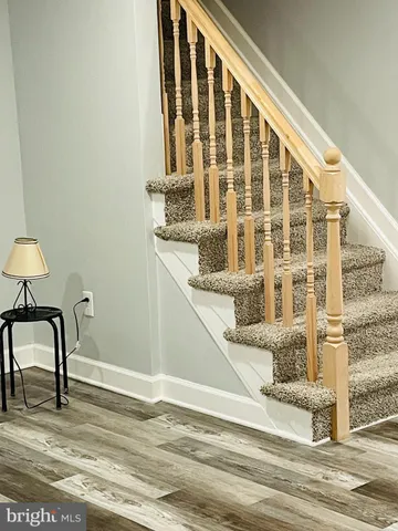 a view of a building from a balcony