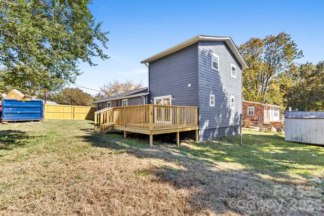 a backyard of a house