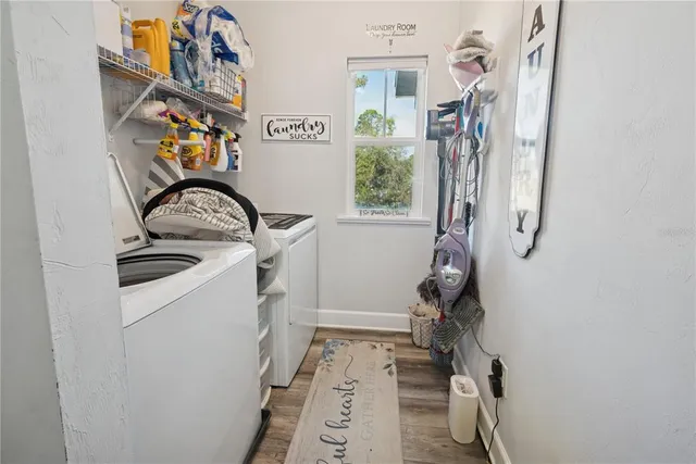 a room with storage and utility