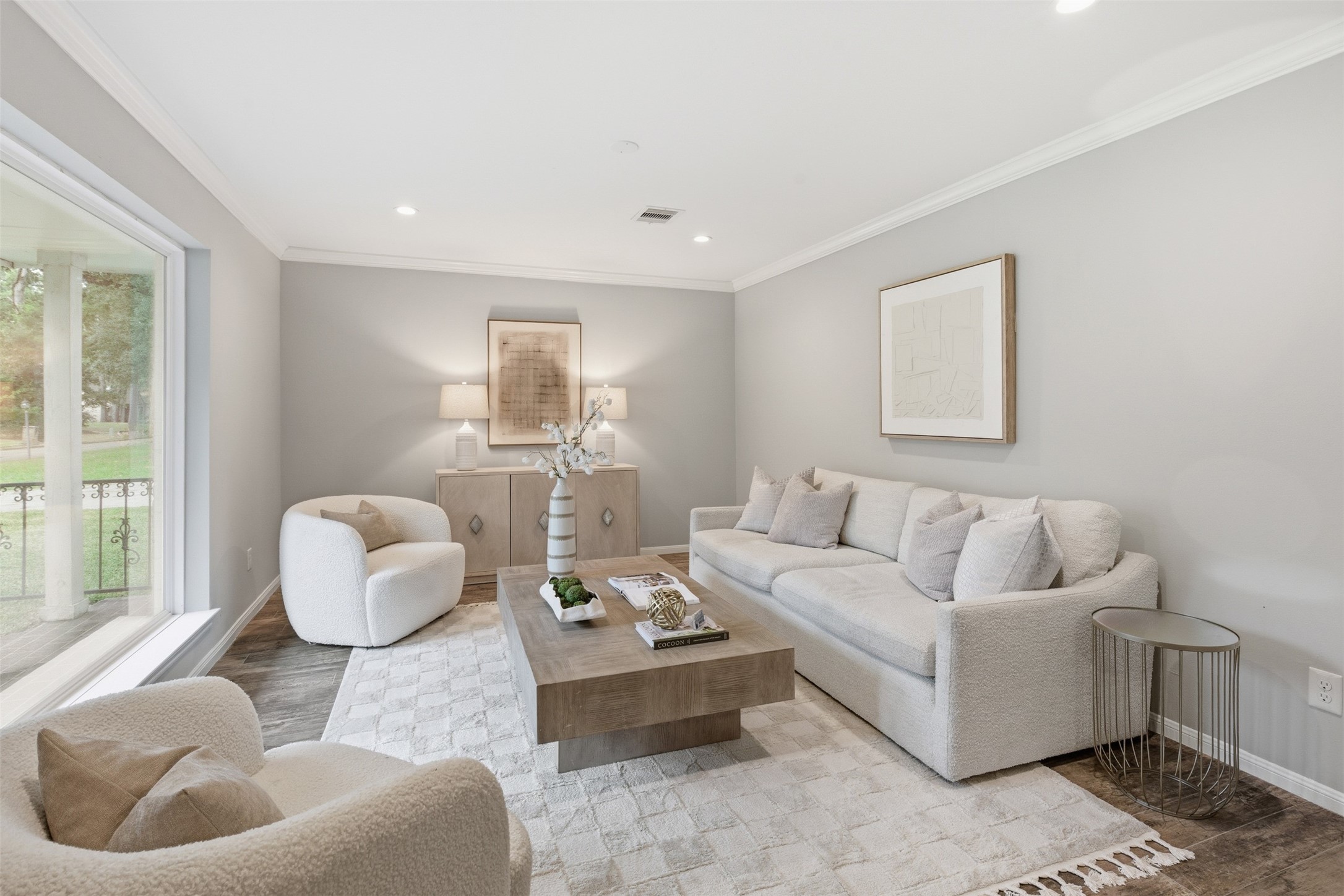 8107 Twining Oaks Lane Spring, TX 77379 - Photo 5 of 41 a living room with furniture and a large window