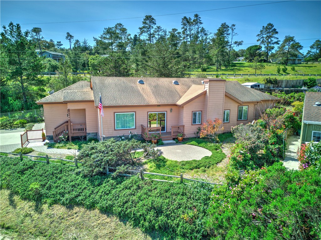 3199 Eton Road Cambria, CA 93428 - Photo 30 of 30 an aerial view of a house with yard and green space