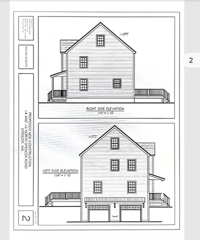 a view of a white house