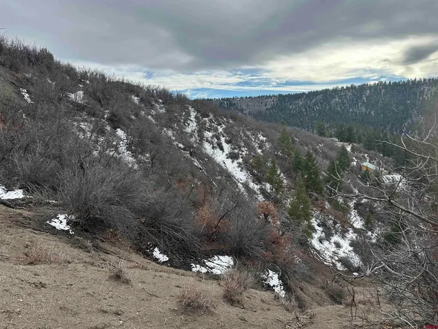 a view of an outdoor space with mountain view