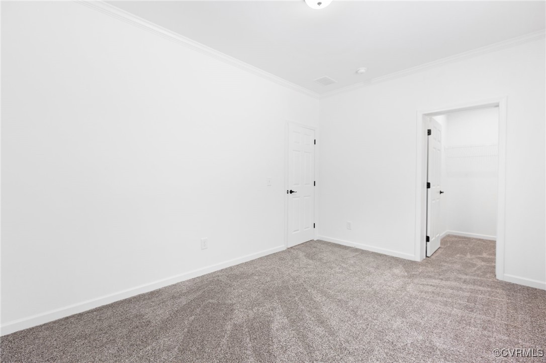 853 Levi Road Green Bay, VA 23942 - Photo 23 of 44 Carpeted spare room featuring baseboards and crown