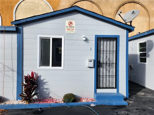 a front view of a house