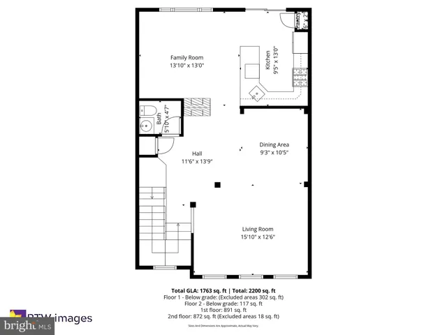 a picture of a bench in a white building