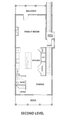 a kitchen island with stainless steel appliances kitchen island a table chairs in it and wooden floors