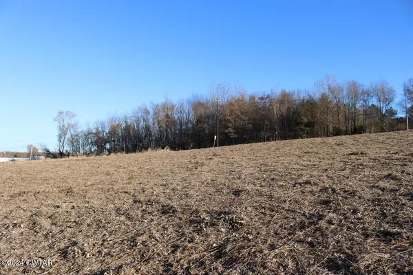 a view of a covered with snow in the background