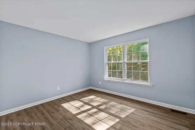 a view of a chair and tables