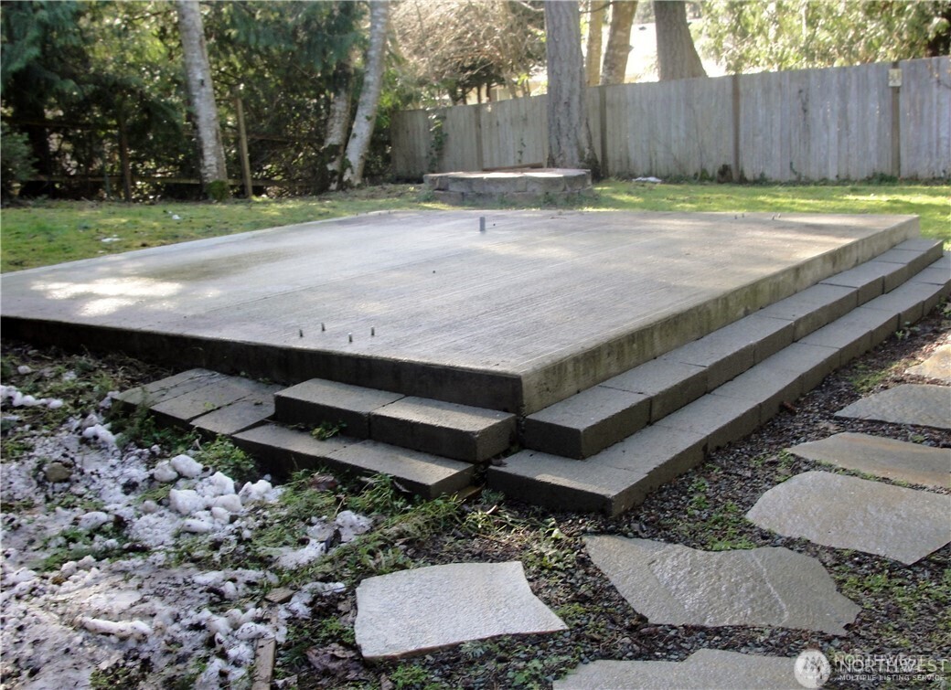 1664 Spruce Ridge Drive Camano Island, WA 98282 - Photo 21 of 24 a view of a backyard with a small cabin