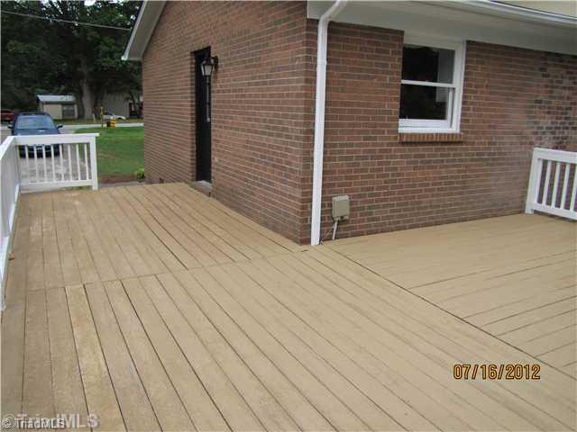 4770 Pine Hall Road Walkertown, NC 27051 - Photo 16 of 16 Exterior Back. Very Large Deck.