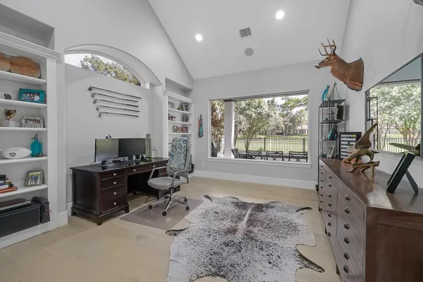 a very nice looking room with a large window