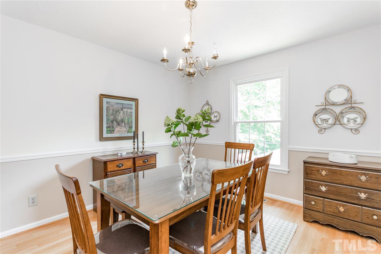 2880 Wycliff Road Raleigh, NC 27607 - Photo 5 of 23 a view of a dining room with furniture window and wooden floor