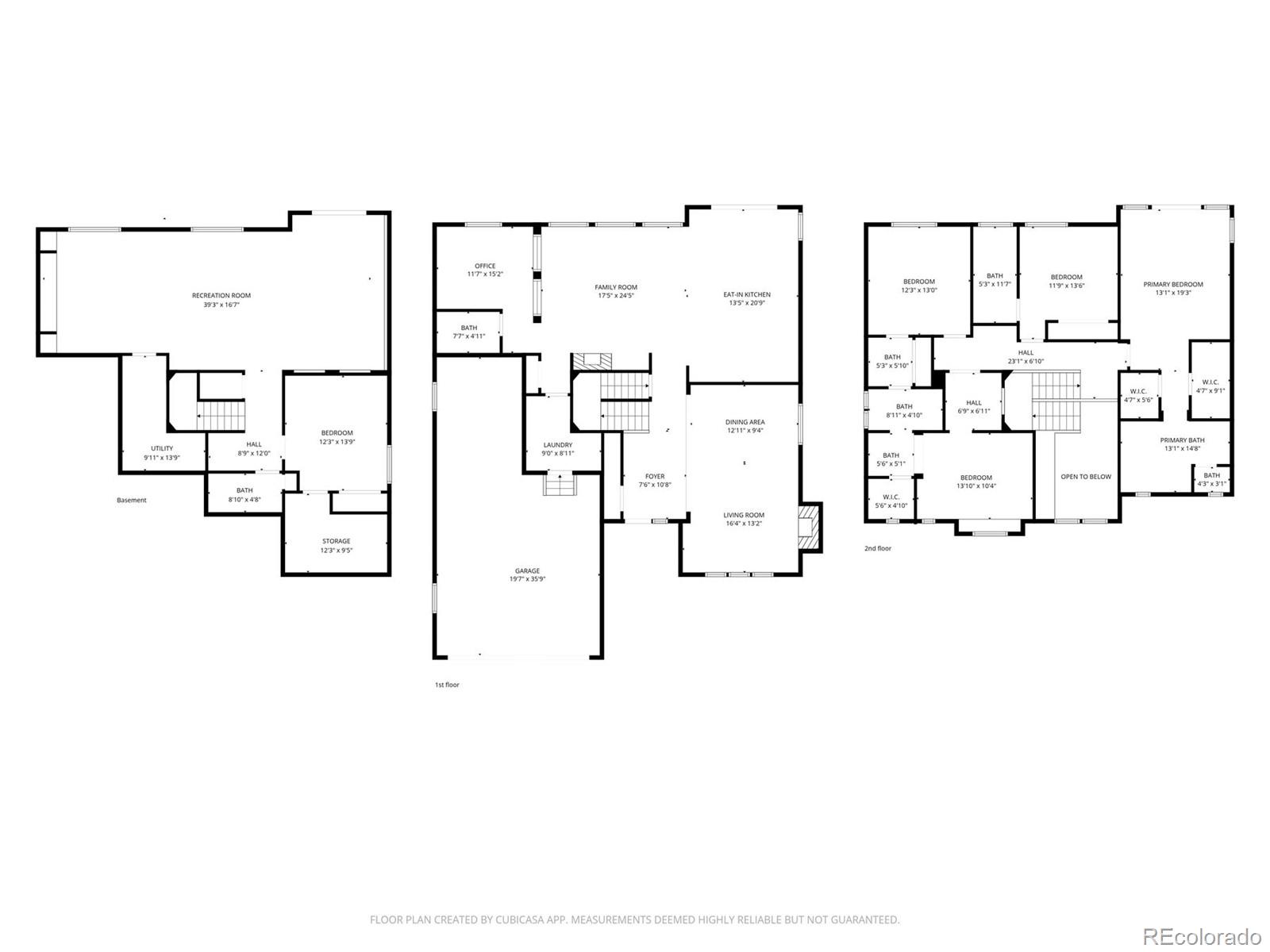 11025 Grayledge Circle Highlands Ranch, CO 80130 - Photo 46 of 46 a picture of floor plan