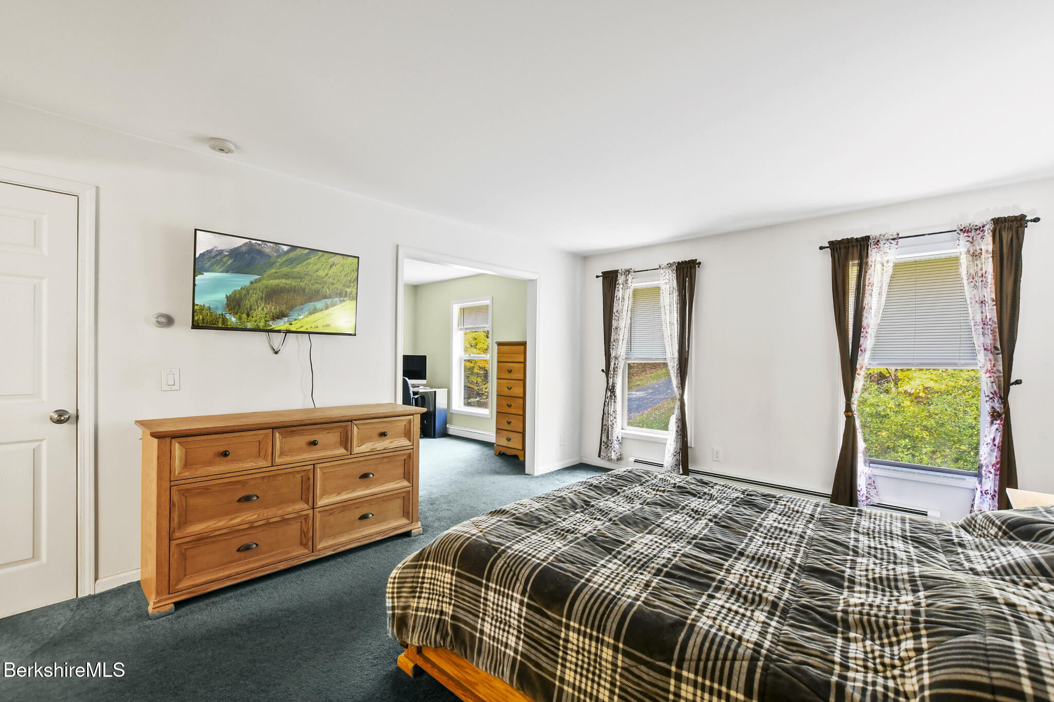 130 High St Hill Road Windsor, MA 01270 - Photo 29 of 50 a bedroom with a bed and wooden floor