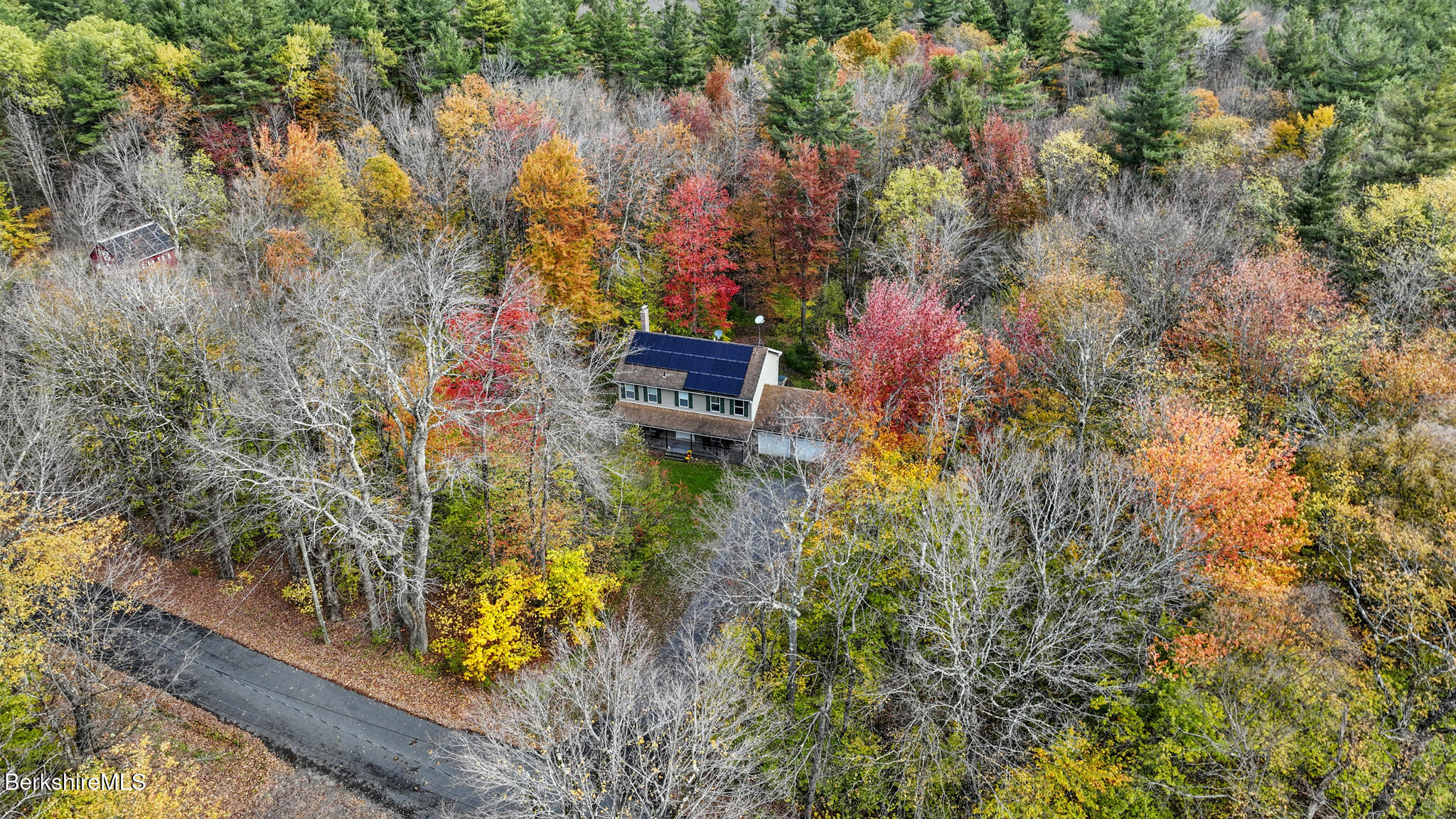 130 High St Hill Road Windsor, MA 01270 - Photo 3 of 50 an aerial view of a houses with yard