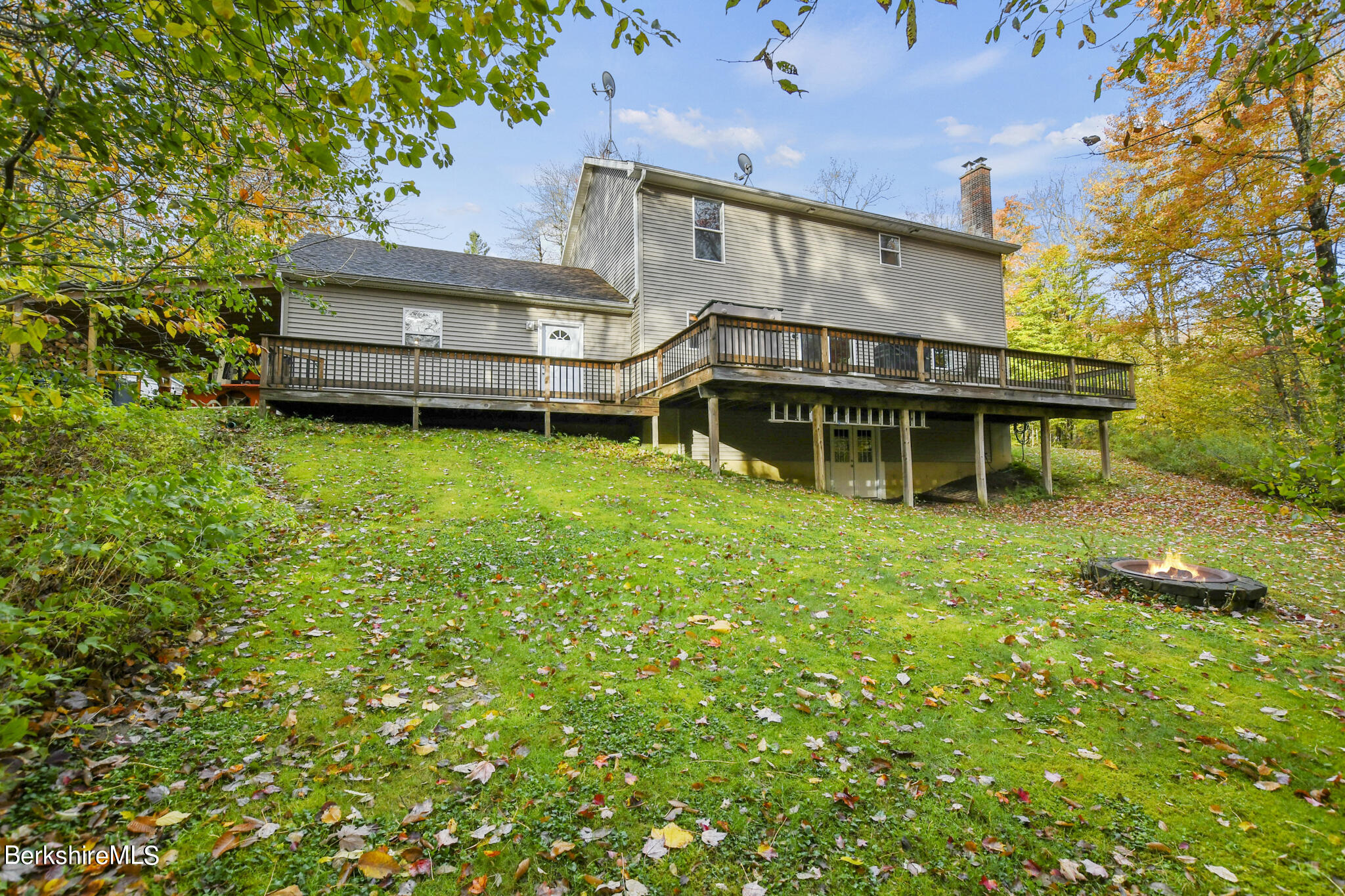 130 High St Hill Road Windsor, MA 01270 - Photo 6 of 50 front view of a house with a big yard