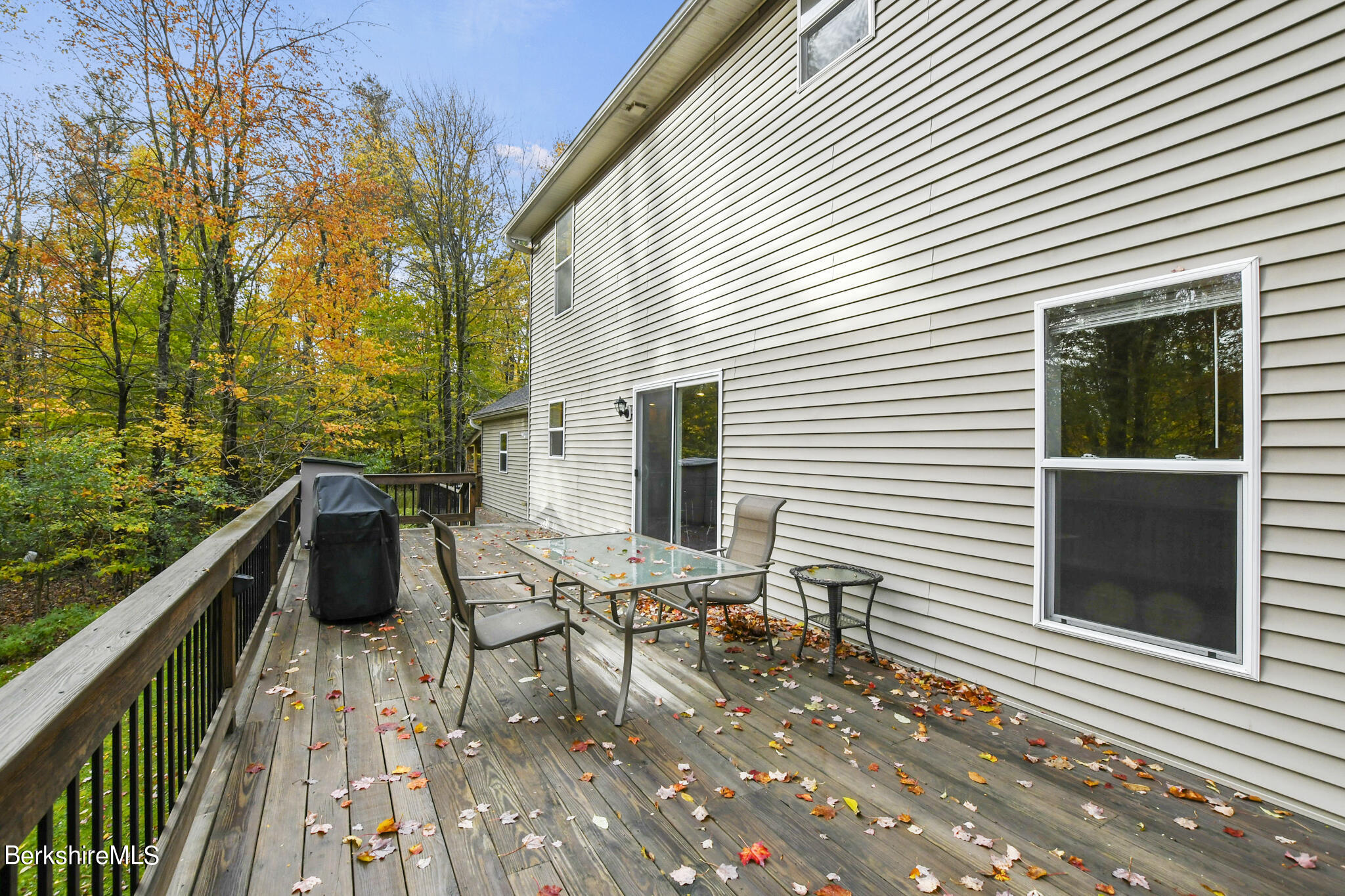 130 High St Hill Road Windsor, MA 01270 - Photo 10 of 50 a view of balcony with chairs and wooden fence