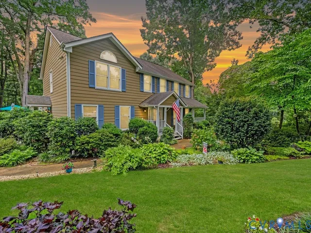a view of a house with a porch