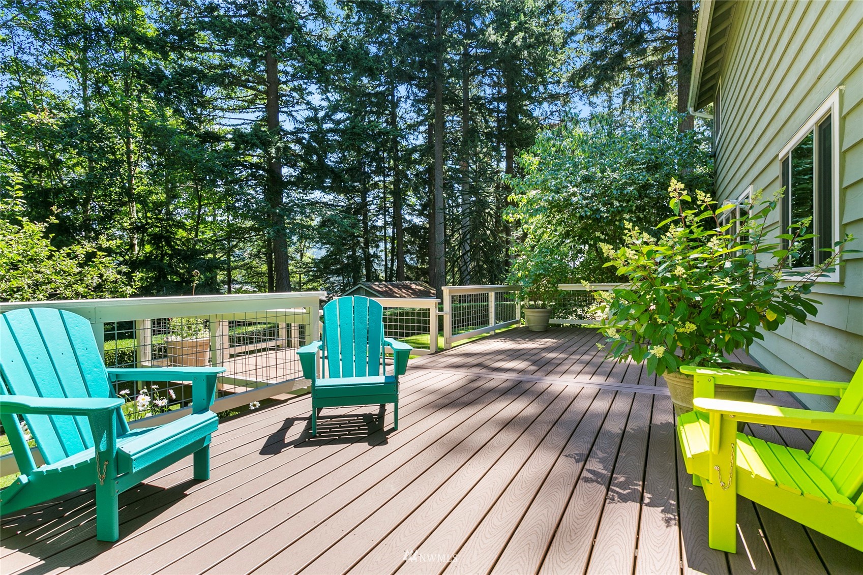 349 Viewcrest Road Bellingham, WA 98229 - Photo 5 of 36 a view of balcony with wooden floor and seating space