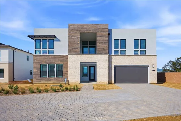 a front view of a house