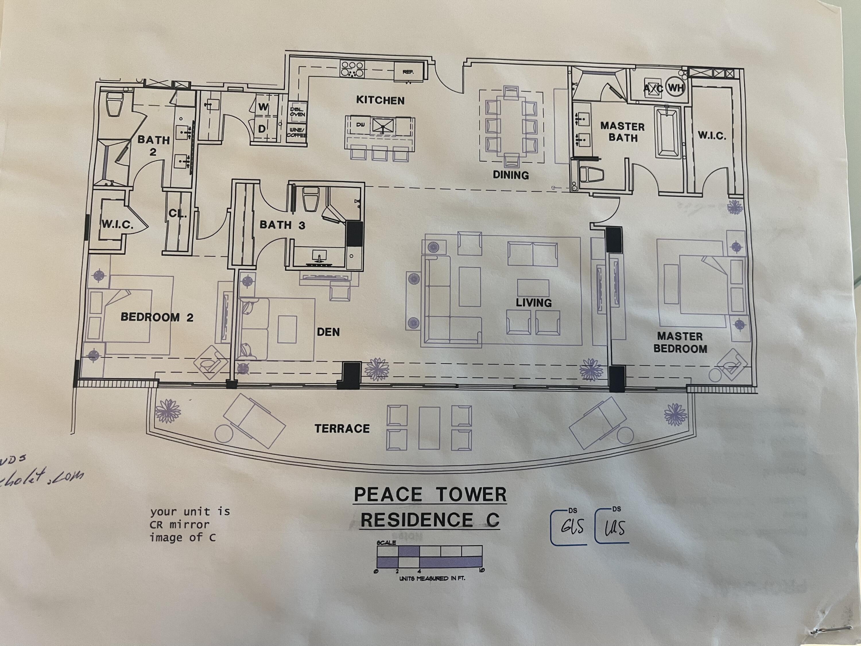 3100 North Ocean Drive, Unit 704 Riviera Beach, FL 33404 - Photo 69 of 69 Floor Plan Amrit Unit
