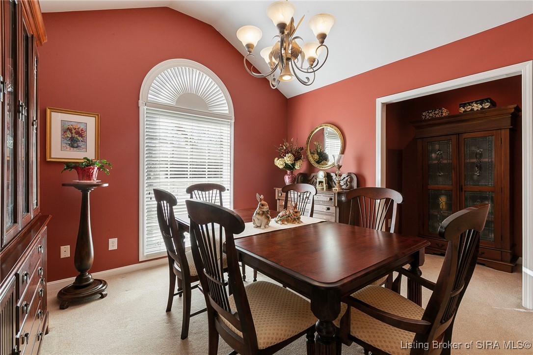2001 Spring Creek Drive Floyds Knobs, IN 47119 - Photo 14 of 63 Formal dining with vaulted ceiling,large window wi