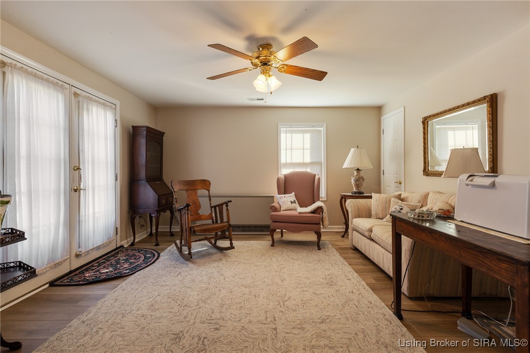 2001 Spring Creek Drive Floyds Knobs, IN 47119 - Photo 32 of 63 Lovely lower level living room with double doors l