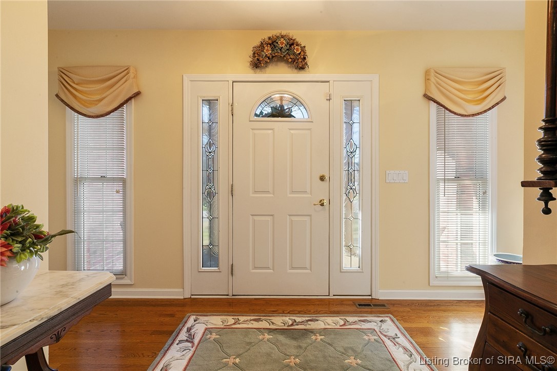 2001 Spring Creek Drive Floyds Knobs, IN 47119 - Photo 5 of 63 Lovely entry features two windows and two guest co