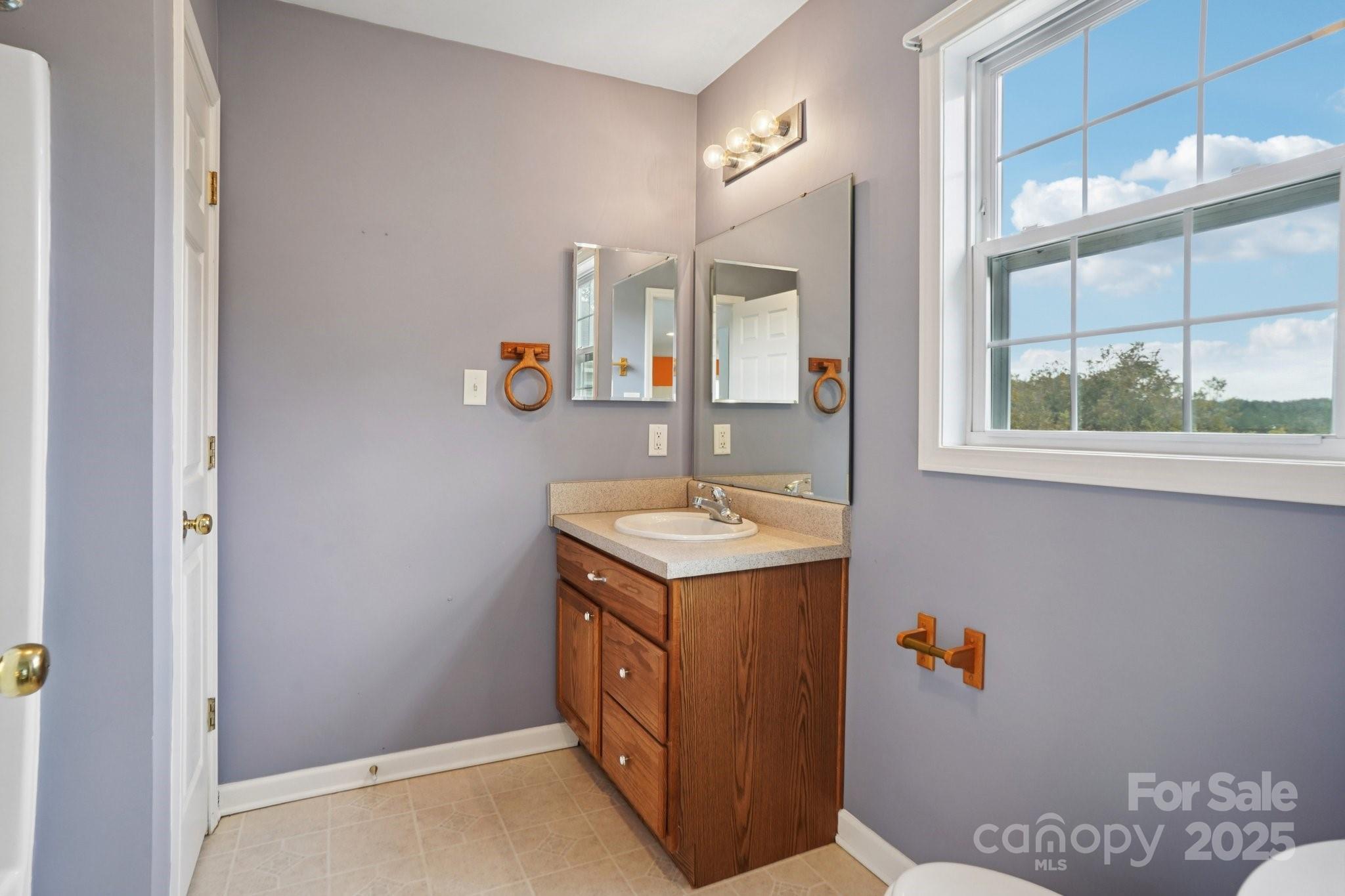 325 North Moose Road Mount Pleasant, NC 28124 - Photo 25 of 28 a bathroom with a sink vanity and a mirror