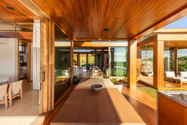 a view of a living room with a large window