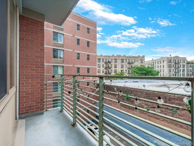 a view of city with balcony