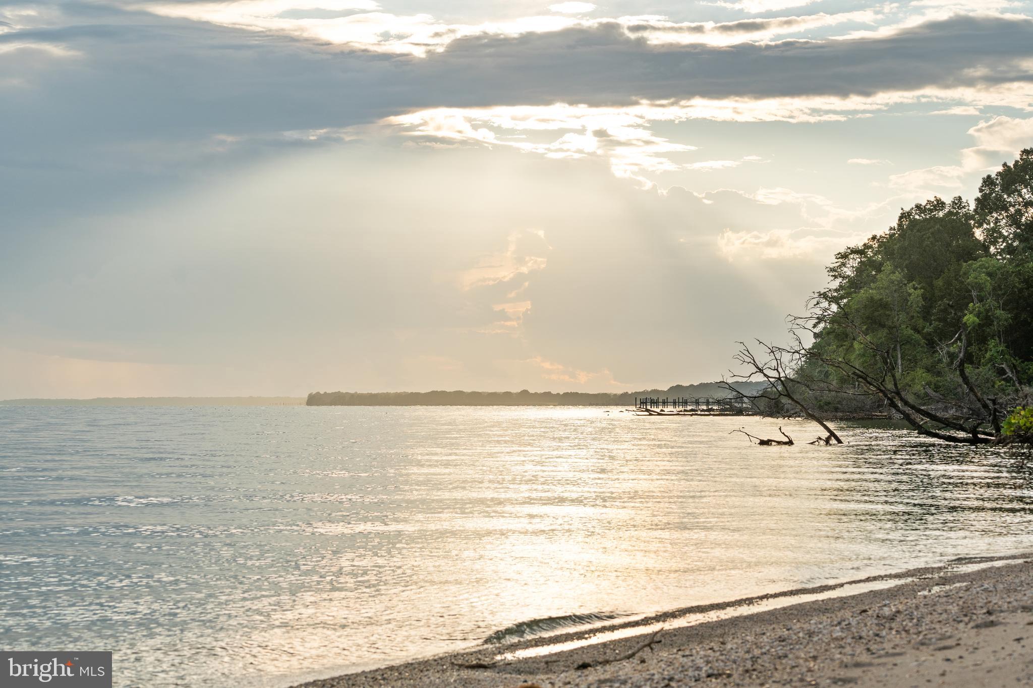 19700 Mulberry Fields Road Leonardtown, MD 20650 - Photo 100 of 137 Private Beach at Sunset