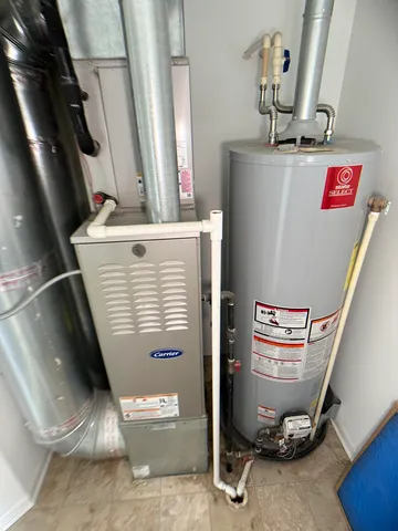 a view of water heater room