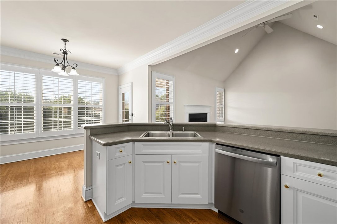 38 Angus Run Seneca, SC 29672 - Photo 16 of 46 This bright kitchen features ample counter space, a double sink, and sleek stainless steel appliances.