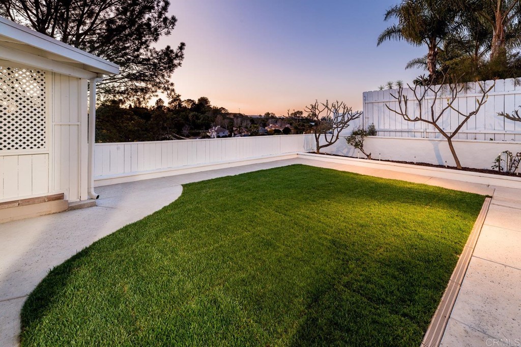 220 Coneflower Street Encinitas, CA 92024 - Photo 23 of 25 a view of a backyard with plants and lake view
