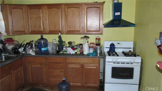 a backyard of a house with seating space